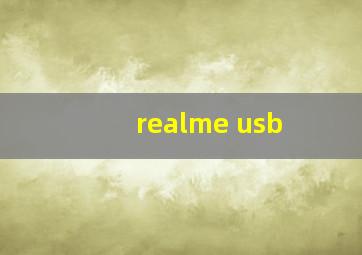 realme usb